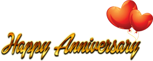 Happy Anniversary Text Png - Heart, Transparent Png PNG image with transparent background