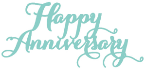 Happy Anniversary Png Picture - Happy Anniversary Teal, Transparent Png PNG image with transparent background