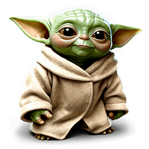 Happy Baby Yoda PNG pev78 PNG image with transparent background