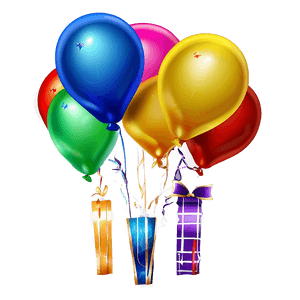 Happy Birthday Balloons PNG jtc69 PNG image with transparent background