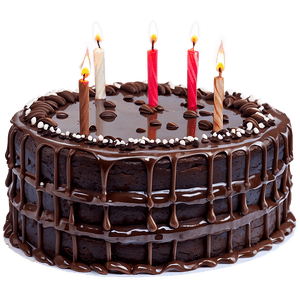 Happy Birthday Chocolate Cake PNG 7 PNG image with transparent background