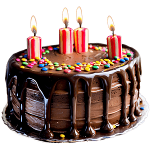 Happy Birthday Chocolate Cake PNG 88 PNG image with transparent background