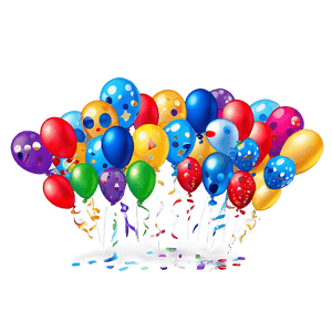 Happy Birthday Confetti PNG orp17 PNG image with transparent background