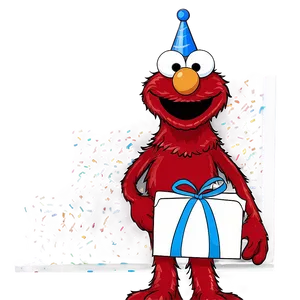 Happy Birthday Elmo Design Png Owc89 PNG Image