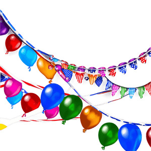 Happy Birthday Flag Banner PNG 12 PNG image with transparent background