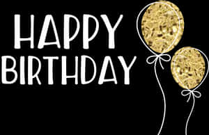 Gold Glitter Balloons - Chocolate Chip Cookie PNG