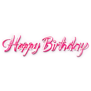 Happy Birthday Lettering PNG 05032024 PNG image with transparent background