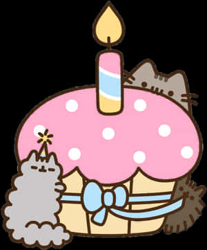 Happy Birthday Pusheen And Stormy - Happy Birthday Pusheen Gif, HD Png Download PNG image with transparent background