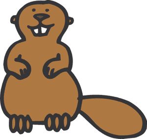 Beaver Blanket - Beaver Cartoon PNG image with transparent background