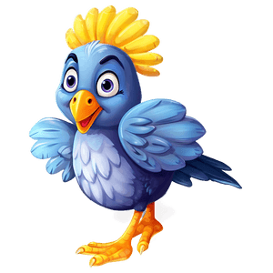 Happy Cartoon Bird PNG agk72 PNG
