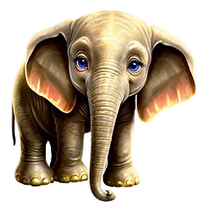 Happy Cartoon Elephant Png Net PNG Image