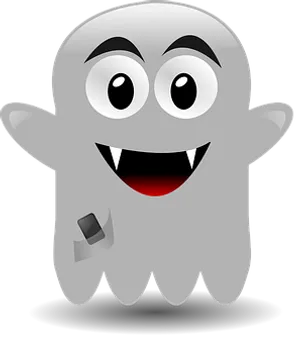 Happy Cartoon Ghost PNG Image