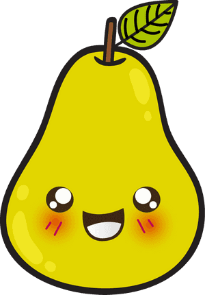 Cute Pear Clipart, HD Png Download PNG