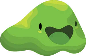 Happy Cartoon Slime PNG Image