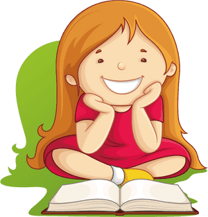 Clip Art Vector Graphics Book Girl Reading - Girl Reading Book Png, Transparent Png PNG image with transparent background