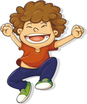 Happy Vector - Curly Hair Boy Cartoon, HD Png Download PNG image with transparent background