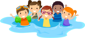 Transparent Fish Swimming Png - Kids Swimming Clipart, Png Download PNG with transparent background