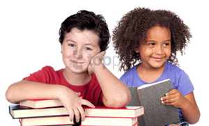 Free Png Children Reading Png Png Image With Transparent - School Children With Books, Png Download PNG with transparent background