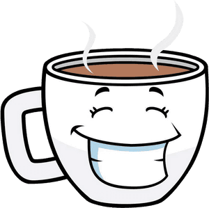 Coffee Cup Tea Cafe Cartoon - Cartoon Coffee Cup Png, Transparent Png PNG with transparent background