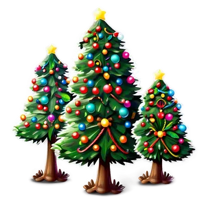 Happy Cute Christmas Tree Png 17 PNG Image