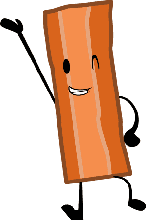 Bacon Soup Clip Art - Bfdi Bacon, HD Png Download PNG image with transparent background