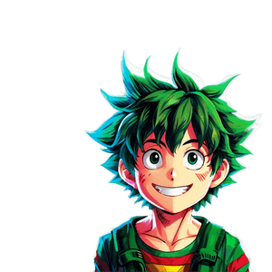 Happy Deku PNG dcg PNG image with transparent background