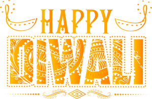 Happy Diwali Festive Greeting PNG Image