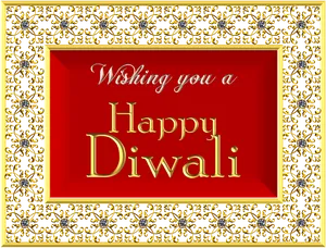 Happy Diwali Greeting Card PNG Image
