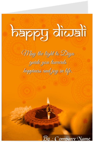 Happy Diwali Greeting Card Design PNG image with transparent background