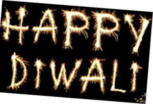 Happy Diwali Sparkler Celebration PNG image with transparent background