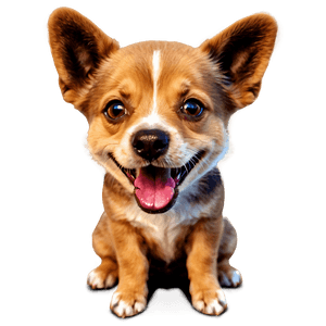 Happy Dog Face Graphic PNG grv PNG