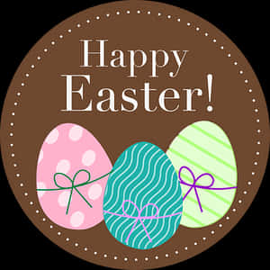 Happy Easter Celebration Graphic PNG image with transparent background