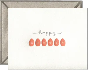 Happy Easter Egg Greeting Card PNG Image