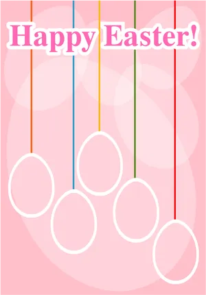 Happy Easter Greeting Card PNG Image