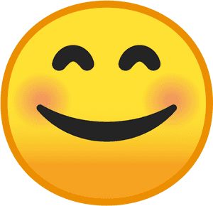 1024 X 1024 - Blush Smile Emoji, HD Png Download PNG with transparent background