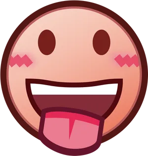 Happy Face Emoji Sticking Out Tongue PNG Image