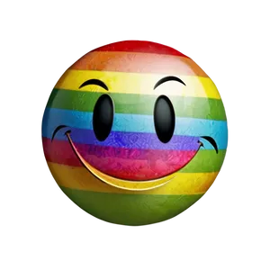 Happy Face Rainbow Emoji Png 44 PNG Image