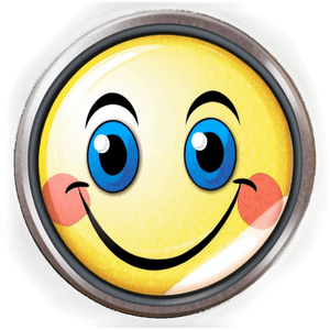 Happy Face Sticker PNG 48 PNG with transparent background