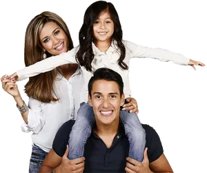 Happy Family Portrait Smiling PNG Image