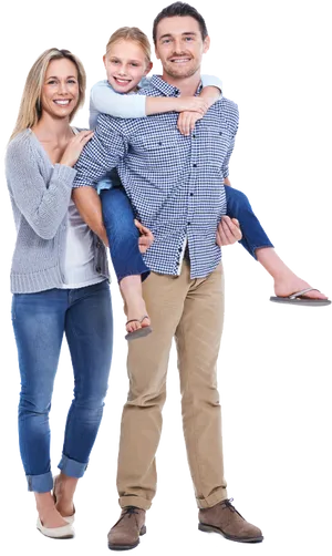 Happy Family Portrait Smiling PNG Image