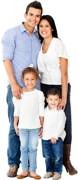 Happy Family Portrait Smiling PNG Image