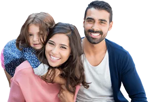 Happy Family Smiling Together.png PNG Image