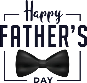 Happy Fathers Day Bowtie Graphic PNG Image