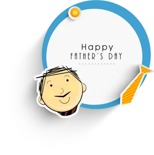 Happy Fathers Day Celebration Graphic PNG Image