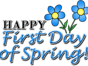 Spring Clipart Day - 1st Day Of Spring, HD Png Download PNG image with transparent background