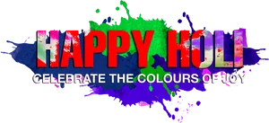 Happy Holi Celebration Banner PNG Image