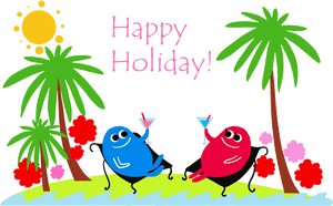 Holiday Happy Holidays Summer Clip Art Graphics Transparent - Happy Summer Holidays Clipart, HD Png Download PNG image with transparent background