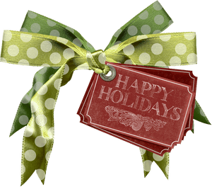 Download Holiday Ribbontag - Christmas Stock Deviantart, HD Png Download PNG image with transparent background