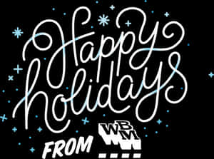 Happy Holidays Greeting Card Design PNG image with transparent background