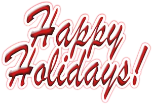 Happy Holidays Greeting Graphic PNG Image